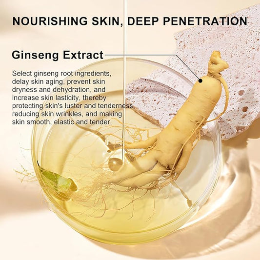 Rednow Ginseng Extract Liquid,Ginseng Anti Wrinkle Serum,Ginseng Peptide Anti Aging Serum,Ginseng Extract Anti-Wrinkle Original Serum Oil,Hydration Ginseng Oil Essence,Ginseng Face Serum(2PCS)