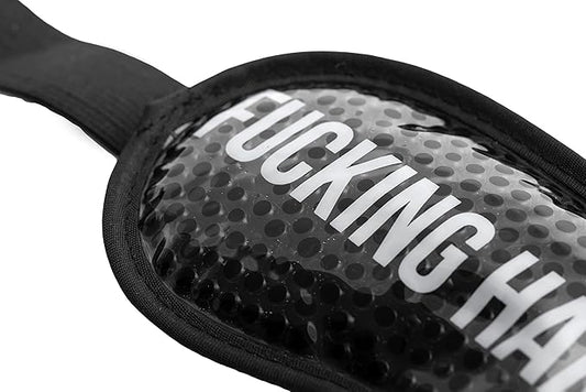 Fisura - Cooling gel eye mask F*cking hangover. Black hangover eye mask. Gel mask for puffy eyes and dark circles. Cold/Warm Therapy. Includes a Storage Pouch. 7,28 x 3,54 inches