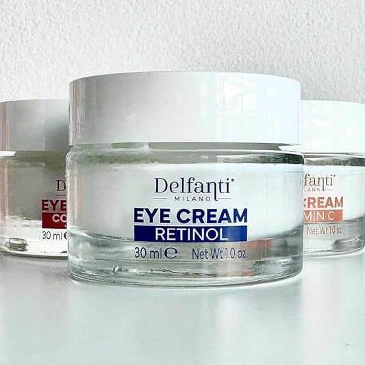 Delfanti-Milano • RETINOL REPAIR EYE CREAM • Anti Aging • Reduces Fine Lines • Fast Result • Vegan • Made in Italy