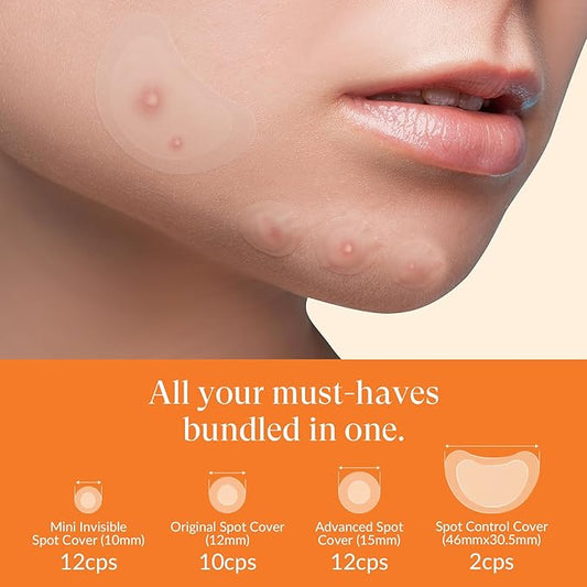 RPELife Hydrocolloid Pimple Patches with Salicylic Acid for Face, Acne Pimple Patch Invisible Spot Cover Treatment for Zits, Blemishes, and Pimples,Absorbing Zit Patch for Clear Skin (36 Count)