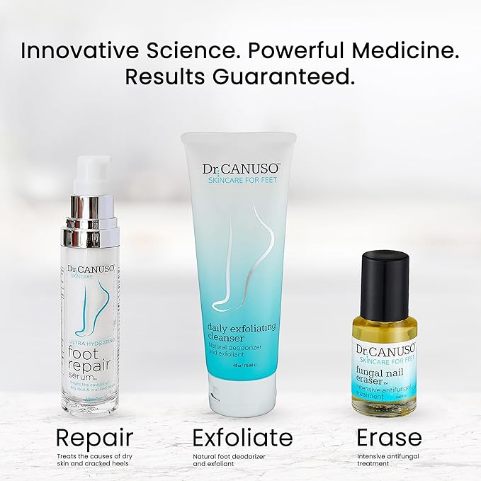 Dr. Canuso Cleansing Foot Scrub, Nourishing Cracked Heel Repair, Gentle Foot Exfoliator with Beeswax Microbeads, Treats Foot Odor, Softens Calluses, Heals Dry Skin (4 oz)