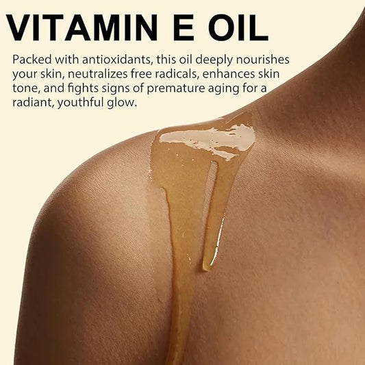 Ultra Pure Vitamin E Oil - Vitamin E Oil Blend 75,000 IU, Natural for Skin, Face, Hair and Scars, Body Oils Moisturizing Dry Skin and Winkles, Non-GMO, Gluten Free, 2Fl Oz