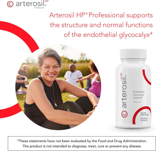 Arterosil HP Professional - Endothelial Glycocalyx Support - Heart Health Support - Artery Health Support - Circulation Support – MonitumRS® Rhamnan Sulfate - Monostroma Nitidum