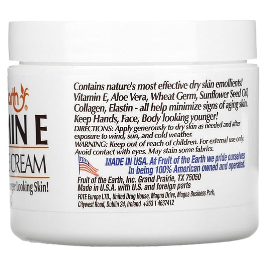 Fruit Of The Earth Bogo Cream Vitamin-E 4 Ounce Jar (113g)