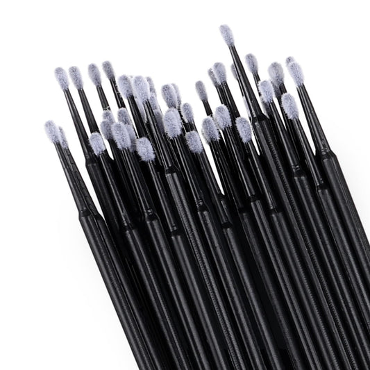 400 Pcs Micro Applicator Brushes,JASSINS Microswabs for eyelash extensions,Disposable 2mm Precision Mascara swab,For Cleaning and Applying Makeup (Black)