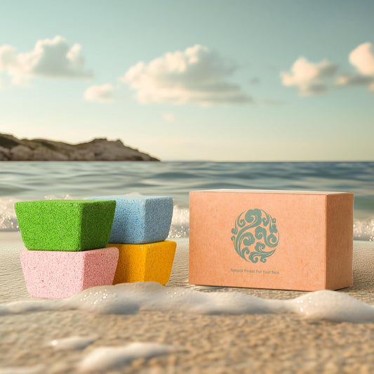 Multi-Color Pumice Stone Set – Ergonomic Trapezoid Foot File, 4-Pack in Pink, Yellow, Blue, & Green – Ideal for Callus Removal, Dead Skin Exfoliation,Cracked Heel Treatment – Durable & Thick