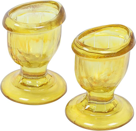 Glass Eye Wash Cup with Engineering Design to Fit Eyes for Effective Cleansing Superior, Smooth Edge,Snug Fit- with Storage Container Soothing Relief from Allergens, Irritants, Makeup, Dust, Dry Eyes