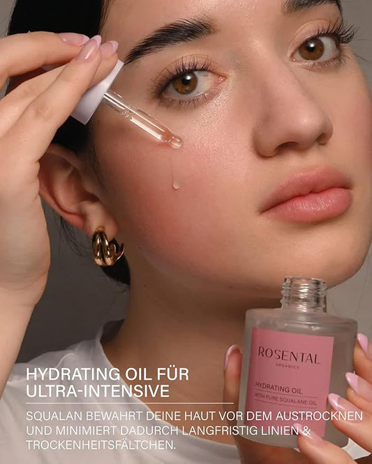 Organics Face Yoga Drops - Regenerating Face Oil Suitable for Massage and Gua Sha - Vegan, Silicone-Free, Made in Germany (Squalane)