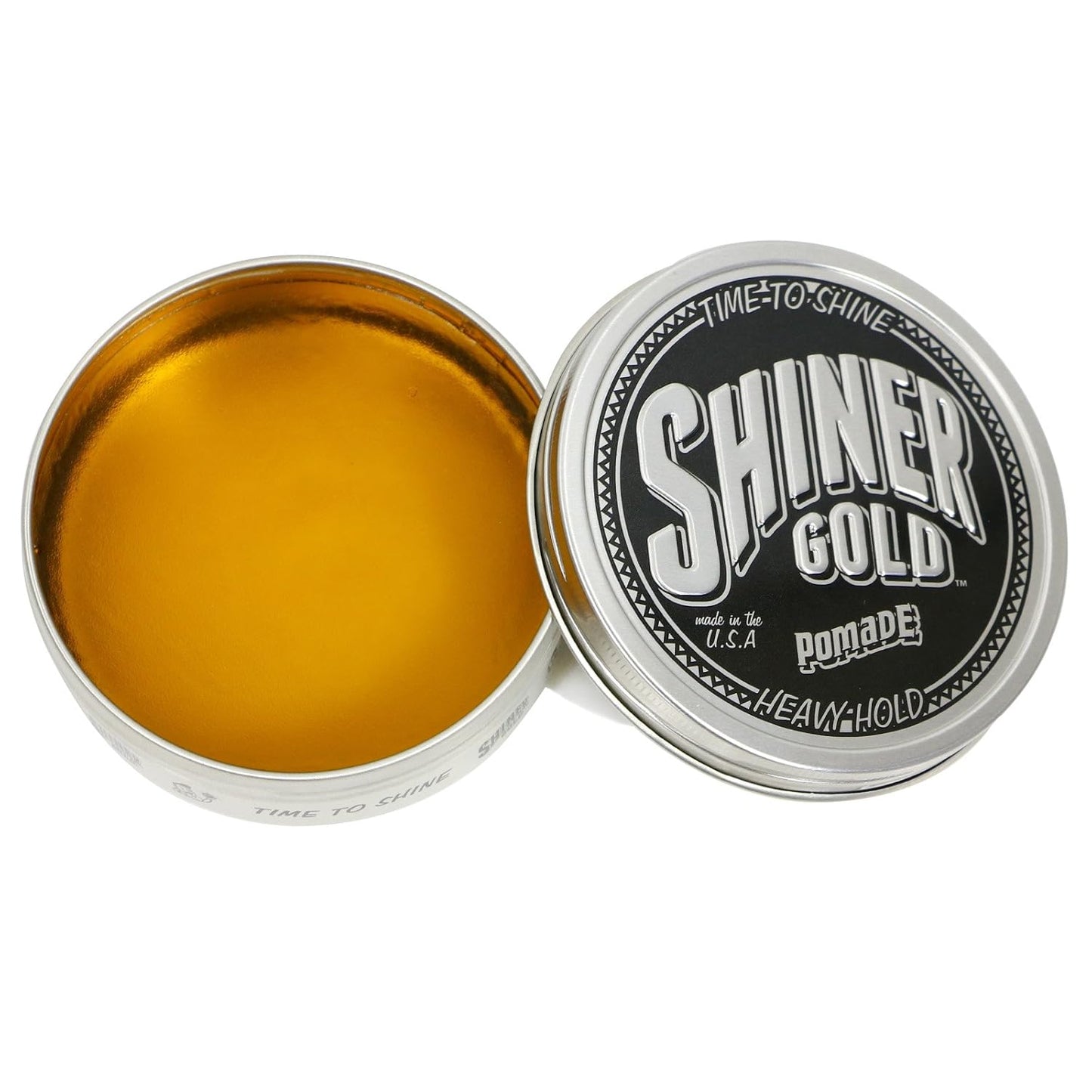 Shiner Gold Pomade | Strong Hold | High Shine | Water-based | Coconut Scent, 4oz. Pack of 3