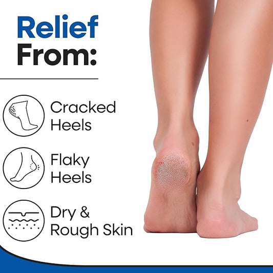 Moisturizing Socks for Women & Men | Aloe Vera Cracked Heel Treatment | Foot Callus Remover | Aloe Socks for Cracked Heels & Dry Cracked Feet | Lotion Infused Gel Heel Socks (Fits Most - 2 Pairs)