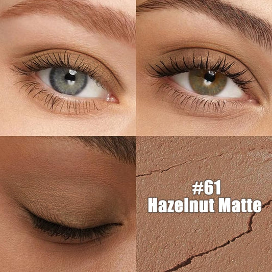 Kaely Cream Eye Shadow Sticks, Hazelnut Matte Eyeliner Pencil Eyeshadow Palette Makeup, Eye Highlighter Brightener Stick for Older Women Waterproof Pigmented, sombras para ojos, New-61