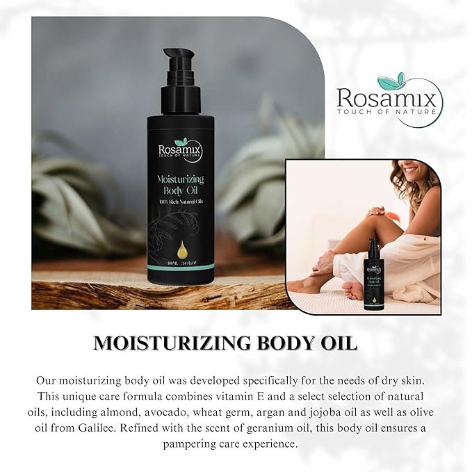 COLD PRESSED MOISTURIZING BODY OIL - 100% Pure and Natural Moisturizing Face, Hair, Body, Skin Care, 100ml