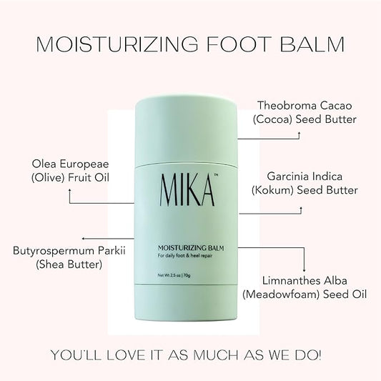 Moisturizing Foot Balm for Dry Cracked Feet, Urea Cream & Foot Moisturizer, It Softens & Exfoliates Skin and is Paraben and Phthalate Free