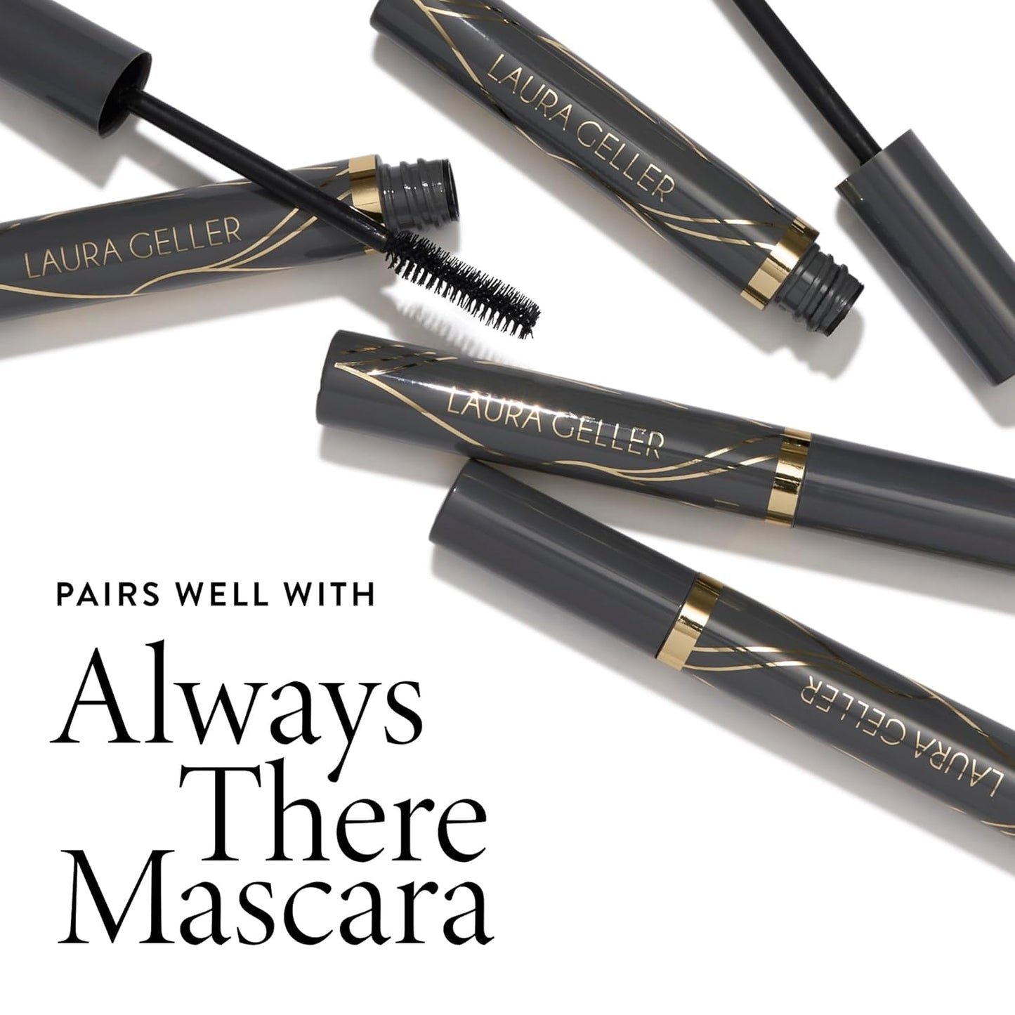 LAURA GELLER NEW YORK Swipe-n-Line Dual-Ended Eyeshadow + Eyeliner - Natural (Toasted-Brown/Rich Chestnut) - Cream Eyeshadow & Smooth Glide Eyeliner - Waterproof & Crease-free Color