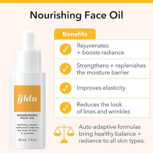 Nourishing Face Oil - Anti-Aging Daily Facial Oil Deeply Moisturizes, Soothes & Smooths Skin for a Radiant, Youthful Look, Korean Skincare for All Skin Types, 30 ml