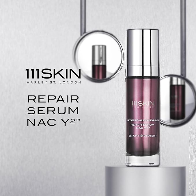 111SKIN Repair Serum NAC Y2, Face Serum to Reduce Redness & Fight Free Radicals, Helps Diminish Appearance of Fine Lines & Wrinkles, Reinforces Skin Barrier, Anti-Aging Facial Serum, 1 Fl. Oz.