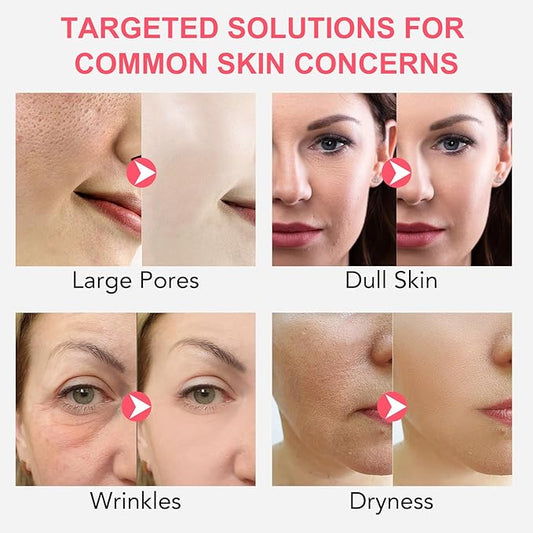 Deep Collagen Mask, 4pcs rich in nano-collagen vitality probiotics variety of anti-aging ingredients, Anti-Aging Hydrating Sleeping Mask including collagen, vitamin E, rose extract and more