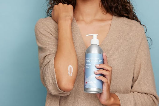 Plaine Products Eco-Friendly Body Lotion - Rosemary, Mint, Vanilla - Sensitive Skin, 16 oz (Refillable Bottle with Pump)