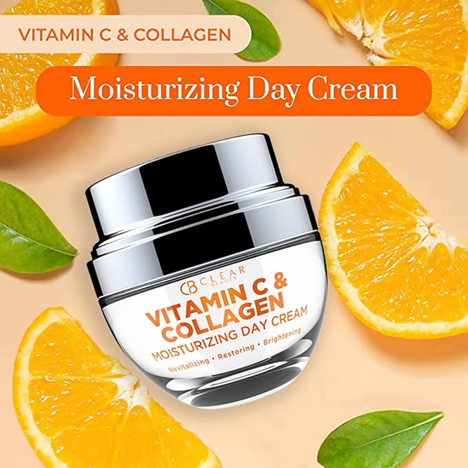 Vitamin C & Collagen Daily Face Moisturizer - Dermatologist Tested, Moisturizing & Firming, Anti-Aging, Cruelty-Free Korean Skincare, All Skin Types - 1.69 oz