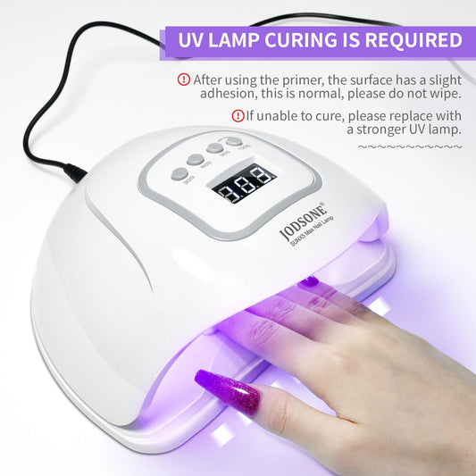 JODSONE 2 Bottles 10ml Of Top Coat Base Coat Gel Polish Set Bright Surface At Home DIY Nail Salon Girl Gift, transparent