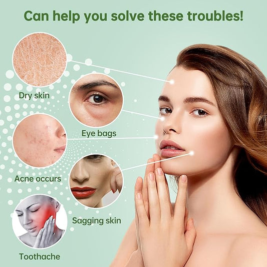 Ice Roller for Face and Eye,Ice Cube Roller Massager for Skin Women Care Tools, Naturally Conditioning De-Puff Eye Bags, Reduce Migraine Pain, Reusable Massage Silicone Ice Mold (Green)