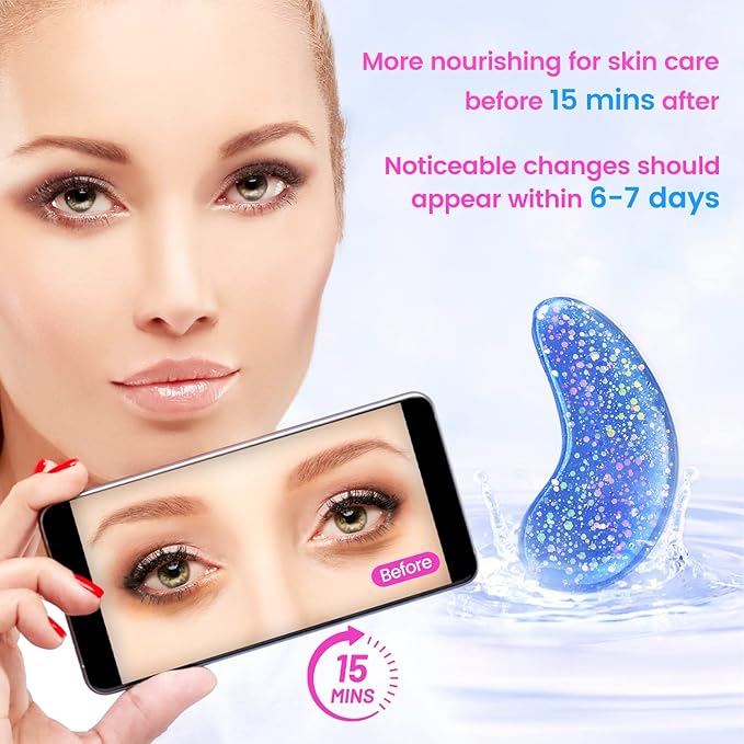 Eye Masks (48 Pairs) - Face Masks Skincare, Undereye Patches for Puffy Eyes, Dark Circles, Wrinkles, Collagen Eye Gels for Bridesmaid - Gifts for Women, Bachelorette Party Favors