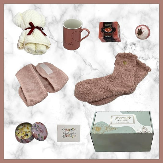 Spa Gift Baskets for Women, Luxury Self Care Relaxation Birthday Gifts for Women, Get Well Soon Gifts for Friend, Scented Bath Gift Box for Christmas,Thanksgiving,Valentine's Day