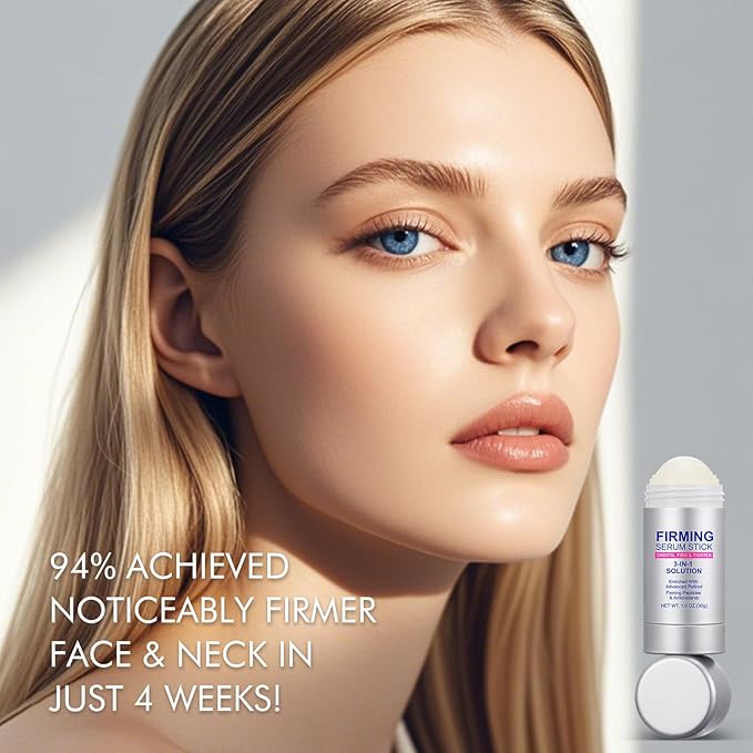 Advanced Retinol Firming Serum Stick, 3-in-1 Retinol Face Stick, Smooth,Tighten and Firm Face, Neck & Jawline, Reduces Wrinkles, Nourishing Anti Aging Repair Cream for All Skin Types,1.0 OZ