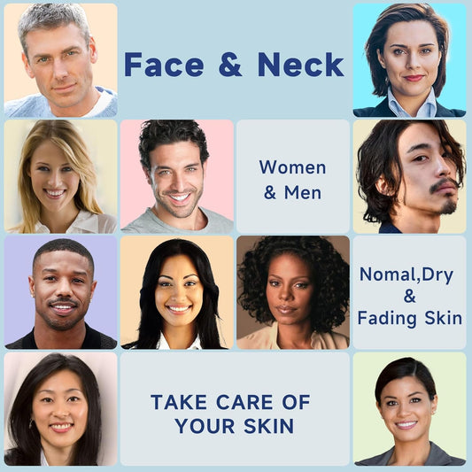 Retinol Cream for Face, Collagen Neck Creams for Tightening and Firming, Anti Aging Facial Moisturizer for Women & Men, and Turmeric & Kojic Acid Pads