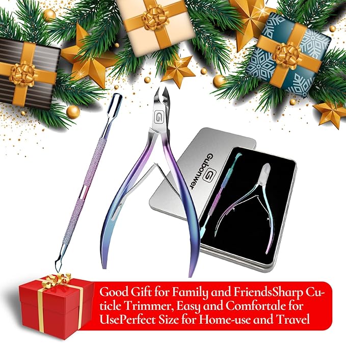 Cuticle Trimmer 3/4 Jaw Extremely Sharp Cuticle Nippers Scissors Stainless Steel Clippers Cutter Remover Pedicure Manicure Nail Tool, cuticle pusher, nail cuticle trimmer professional cuticle cutter