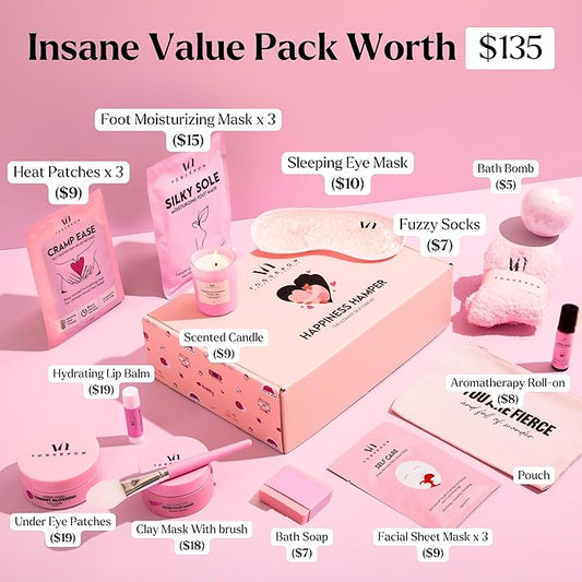 Spa Gifts for Women- Premium Self Care Spa Kit With Bath, Skin Care Sets & Self Care Items For Women - Ultimate Pampering Skin Care Set - Birthday Gifts - Spa Gift Baskets (Pack of 20)