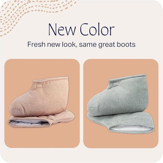 Therabath Foot ComforKit for Paraffin Wax Bath, Arthritis and Skin Therapy, Includes 2 Insulated Boots, 100 Liners, 4 oz. Pre-Treatment Spray, Intensive Hydrating Cream, for Home or Spa, Made in USA