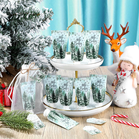 48 Sets Baby Shower Hand Cream Party Favors for Guests Gift Bulk Travel Size Hand Lotion Set for Baby Shower Wedding Christmas(Forest Baby)