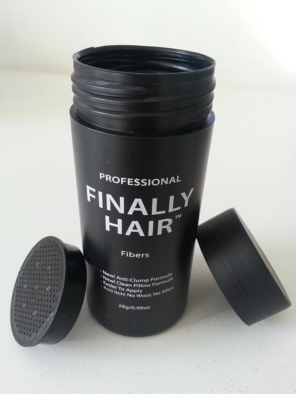 Hair Building Fibers 100 Grams Refill Your Existing Bottle. Highest Grade Fiber By Finally Hair (Medium Salt & Pepper - dark chocolate brown with white/grey highlights)