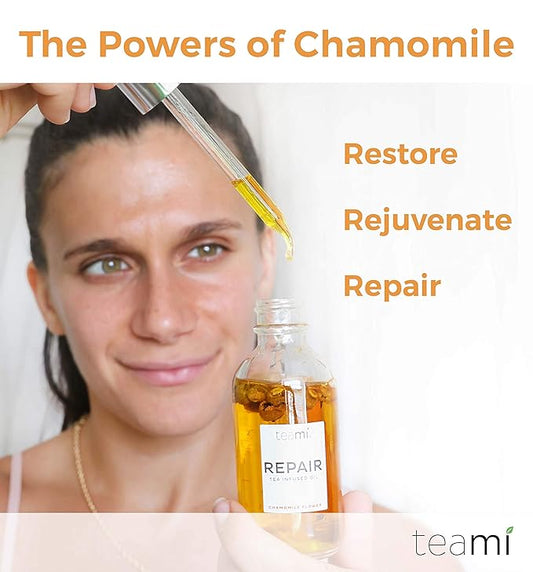 Teami Repair Jojoba Face Oil for Women with Coconut Oil, Camellia Seed & Vitamin E Oil for Skin - Facial Oil Cleanser for Sensitive, Normal, Oily & Dry Skin (2oz)