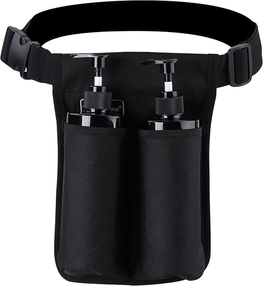 Massage Oil Holster Massage Bottle Bag Lotion Holster Massage Therapist Massage Oil Holster Massage Lotion …(1kd9D-black)