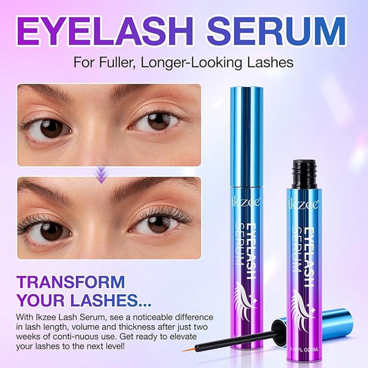 Premium Eyelash Growth Serum For Eyelash Growth Longer & Thicker, Lash Enhancing Serum With Premium All Natural Cold Pressed Castor Oil, 3 Month Supply, 5ml