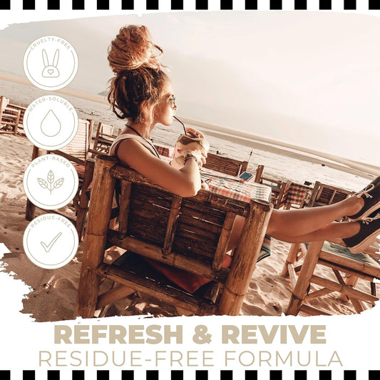 Dollylocks Refreshening Spray – Residue-Free Dreadlock & Loc Moisturizer Spray, Plant Based Deodorizer & Conditioner for Dreads,Vegan & pH-Balanced (Beach Bae Scent, 8oz)