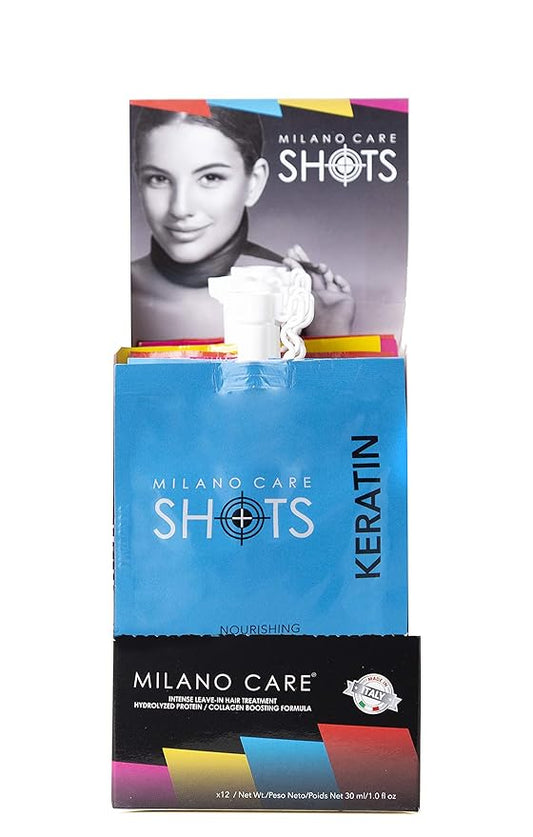 Shots – Keratin Mask – Nourishing Collagen Hair Treatment – Hydrating Deep Conditioner for Dry or Damaged Hair – Leave-In Protein Mask, 2x1-1 fl oz Packet