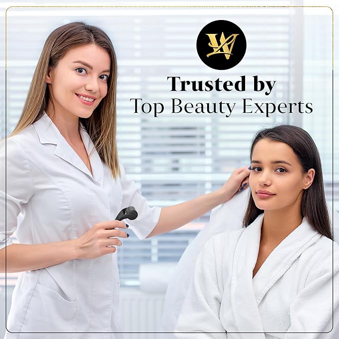 Derma Roller for Skin, Hair & Beard – Women and Men Titanium Microneedling Roller for Face & Scalp, Safe & Easy to Use - Charcoal