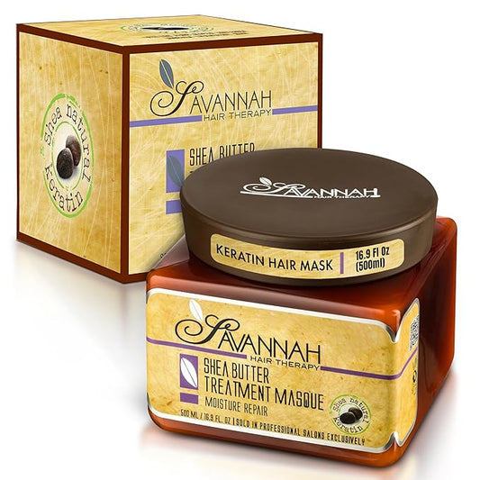 Hair Mask for Damaged Hair with Shea Butter & Keratin – Hydrate, Repair & Rejuvenate with Deep Moisture Treatment for Dry, Damaged, and Curly Hair