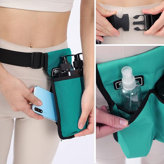 Massage Bottle Bag ,Massage Therapist Holster, Massage Lotion Holster,(YR-2KD-MailGreen)