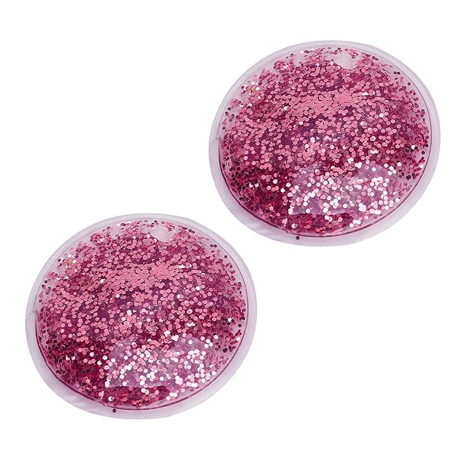 Gel Eye Pack, Hot Cold Compress Eye Gel Ice Packs Reusable Cooling Eye Cover for Dark Circles Puffiness Cold Eye Girl Women(Rose)