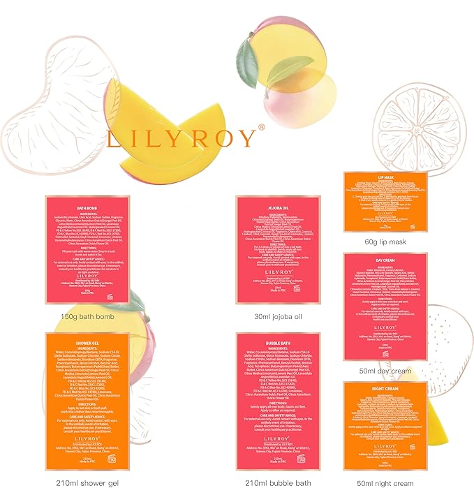 Mother's Day Gift for Mom - Luxury 19-Piece Tropical Spa Gift Set for Women, Bath & Body Care Kit with Shower Gel, Makeup Bag | Christmas, Valentine's, Birthday, Relaxation Gift for All Occasions