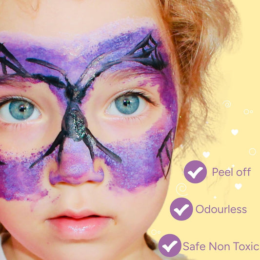 MISS NELLA-Peel Off, Odour Free, Water Base & Safe for kids nail polish pack of 3 (Halloween Pack)