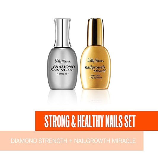 Sally Hansen Diamond Strength®, Nail Hardener, Nail Growth, Protective Layer, Clear Nail Polish