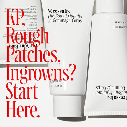 Nécessaire The Body Exfoliator. Eucalyptus. AHA/BHA/PHA. Resurface Skin. Smooth KP and Rough Patches. Hypoallergenic. Dermatologist-Tested. 180 ml / 6.1 fl oz