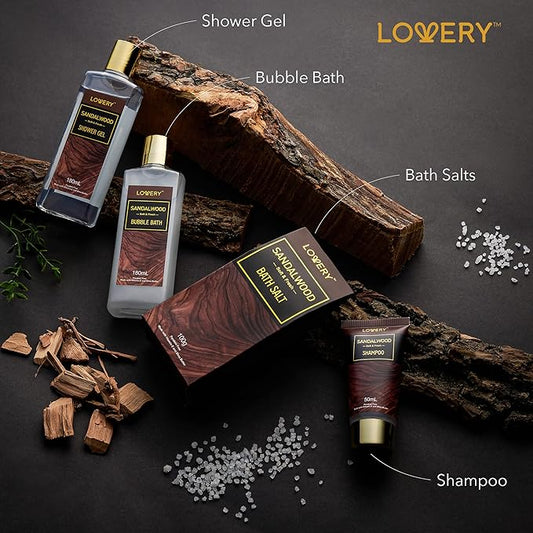 Mens Gift Set, 14Pc Sandalwood Bath Gift Set, Personal Self Care Kit, Gifts from Son, Relaxing Man Gift Basket for Dad, Boyfriend, Husband, Birthday Basket, Grooming & Skin Care for Men