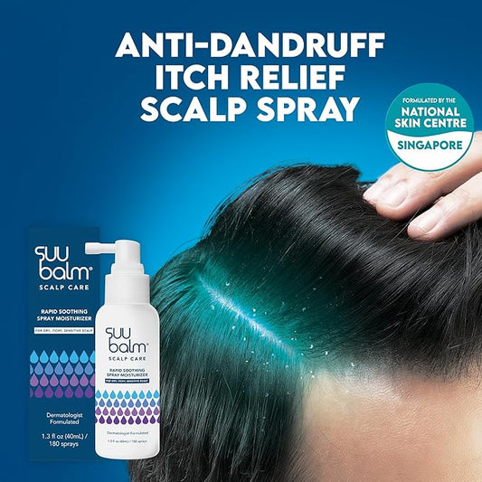 Scalp Care, Rapid Soothing Scalp Relief Spray Moisturiser Treatment, Itchy Scalp Treatments, Spray for Itchy Dry Scalp, Leave In Treatment for Itchy, Sensitive skin, Derm-Formulated,1.35 fl oz