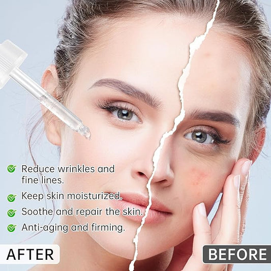 Anti Aging Argireline Solution 10%,Anti Wrinkle Hydrating Argireline Serum with Centella & Hyaluronic Acid for Skin Barrier Repair,30ml Peptides Serum for Face Reduce Fine Lines,2Pcs